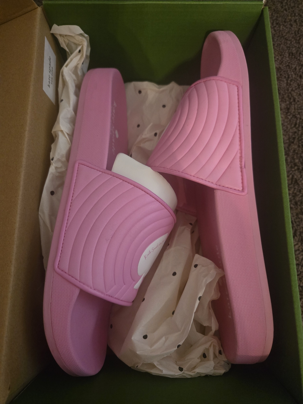 Kate Spade Pink Slides - Picture 3 of 5